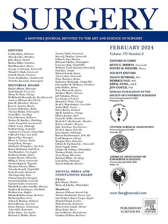 Go to journal home page - Surgery